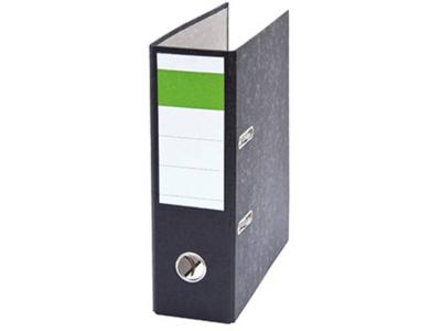 Ordners DIN A5 Rugbreedte: 75 mm Zwart Wolkenmarmor 2 beugels 120722500