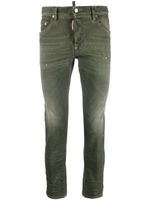 DSQUARED2 jean skinny à effet taches de peinture - Vert - thumbnail