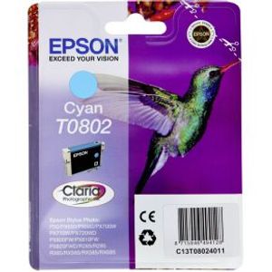 Epson Hummingbird Singlepack Cyan T0802 Claria Photographic Ink