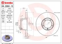 Remschijf BREMBO, Remschijftype: Massief, u.a. für VW