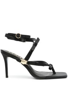 Versace Jeans Couture 90mm bow-detaill sandals - Noir