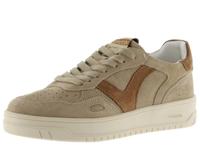 Victoria Seul Unisex Split Leather Low-Top Trainers & Pieces In Contrast & Matching Laces 1257127 for Adults BEIGE 37