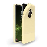 Samsung Galaxy S9 Plus TPU Hoesje Geborsteld Goud