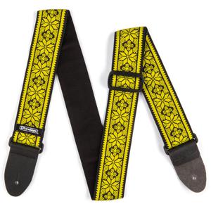 Dunlop D6702YE Jacquard Fillmore Yellow Strap gitaarband