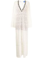 Macgraw robe longue Mythology en coton - Blanc - thumbnail