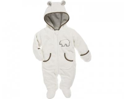 Playshoes knuffelig fleece overall met rits junior beige