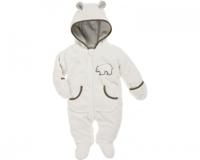 Playshoes knuffelig fleece overall met rits junior beige