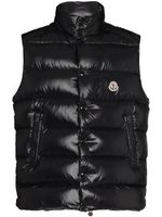 Moncler gilet matelassé Tibb à patch logo - Noir - thumbnail