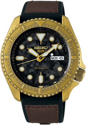 Seiko 5 Sports SRPE dameshorloge (Kleur wijzerplaat: zwart)