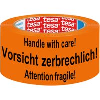 1x Tesa signalisatie tape oranje 5,5cm x 66m   -