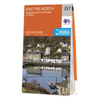 Wandelkaart - Topografische kaart 357 OS Explorer Map Kintyre North |