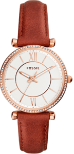 Horlogeband Fossil ES4428 Leder Bruin 16mm