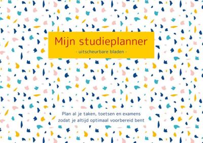 ZNU studieplanner Terrazzo 30 x 21 cm papier geel