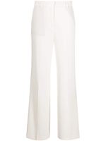 Alberto Biani pantalon ample à taille haute - Blanc