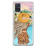 Samsung Galaxy A51 siliconen hoesje - Sunset girl