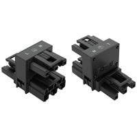 WAGO 770-635 Connector WINSTA MIDI H-splitter Totaal aantal polen: 3 25 A Zwart 50 stuk(s)