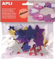 Apli Kids zelfklevende glitter sterren, blister met 50 stuks - thumbnail