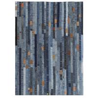 vidaXL Tapijt jeans tailleband patchwork 120x170 cm denimblauw
