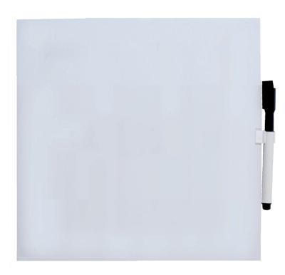 Whiteboard desq 35 x 35 cm randloos + marker magnetisch