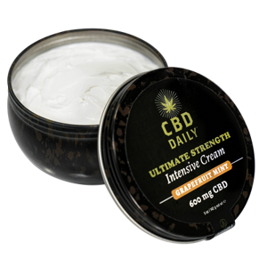 Earthly body CBD Daily Ultimate Strength Intensive Cream - Grapefruit Mint - 5 oz / 142 g