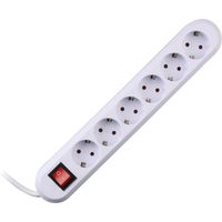 Bachmann SMART 6x Schuko H05VV-F 3G 1.50mm² 16A/3680W 5m power uitbreiding 6 AC-uitgang(en) Wit - thumbnail