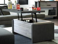 Salontafel DEXTER 118 cm limerick eik/antraciet - thumbnail