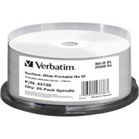 Verbatim 43738 Blu-ray BD-R disc 25 GB 25 stuk(s) Spindel Bedrukbaar - thumbnail