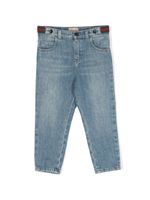 Gucci Kids jean à coupe droite - Bleu