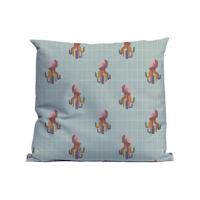 Kussen Octopus Donkerblauw Smooth Poly 50x30cm. Hoes