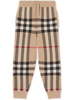 Burberry Kids pantalon de jogging à carreaux - Tons neutres