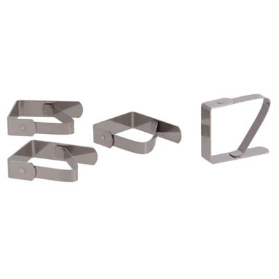 Tafelkleed klem - 16x - RVS - 5 x 4 cm - tafelzeil klemmen Tafelkleed klem - 16x - RVS - 5 x 4 cm - tafelzeil klemmen