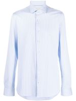 Michael Kors long sleeve striped shirt - Bleu