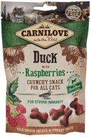 Carnilove Crunchy Snack Duck & Raspberries Traktaties voor katten, 50 g, 31 x 1,61 g, totaal 50 g