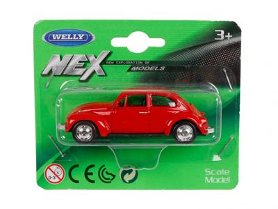 Toys Amsterdam schaalmodel VW Beetle 6,5 cm alu 1:60 rood