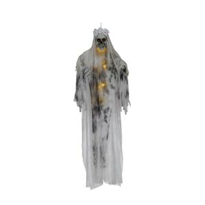 Fiestas Horror/halloween decoratie skelet spook bruid pop - met licht - 180 cm