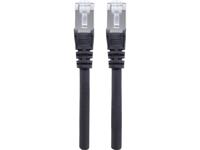 Intellinet 741101 RJ45 Netwerkkabel, patchkabel CAT 6A S/FTP 15.00 m Zwart Folie afscherming, Afscherming gevlochten, Afgeschermd, Geschikt voor HDMI,