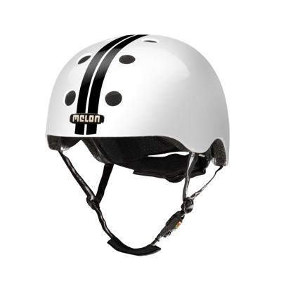 Melon Helmets Straight Black White Volledige schaal Stadsfietshelm M/L Zwart, Wit Melon Helmets Straight Black White Volledige schaal Stadsfietshelm M/L Zwart, Wit