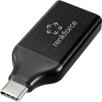 Renkforce RF-4600986 USB-C / HDMI Adapter [1x USB-C stekker - 1x HDMI-bus] Zwart - thumbnail