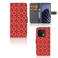 OnePlus 10 Pro Telefoon Hoesje Batik Rood - thumbnail