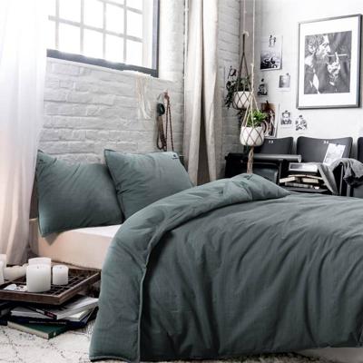 Blckout Ontario Dekbedovertrek - 2-persoons (200x200/220 Cm + 2 Slopen) - Katoen - Groen