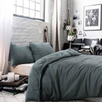 Blckout Ontario Dekbedovertrek - 2-persoons (200x200/220 Cm + 2 Slopen) - Katoen - Groen