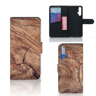 Honor 20 Book Style Case Tree Trunk