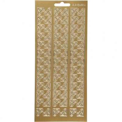 Creotime stickers goud hoeken patroon Creotime stickers goud hoeken patroon