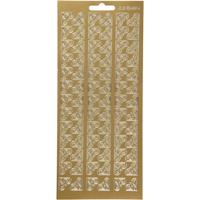 Creotime stickers goud hoeken patroon