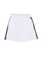 Balmain Kids short en coton à logo imprimé - Blanc - thumbnail