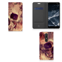 Mobiel BookCase Nokia 5.1 (2018) Skullhead