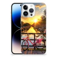 iPhone 14 Pro Max Siliconen Back Cover Amsterdamse Grachten - thumbnail