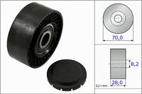 Geleide rol/omdraairol, Poly V-riem INA, Diameter (mm)70mm, u.a. für VW, Audi, Seat - thumbnail