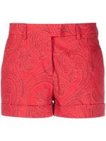 ETRO short à motif cachemire - Rouge - thumbnail