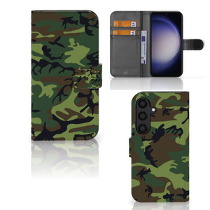 Samsung Galaxy S24 Telefoon Hoesje Army Dark